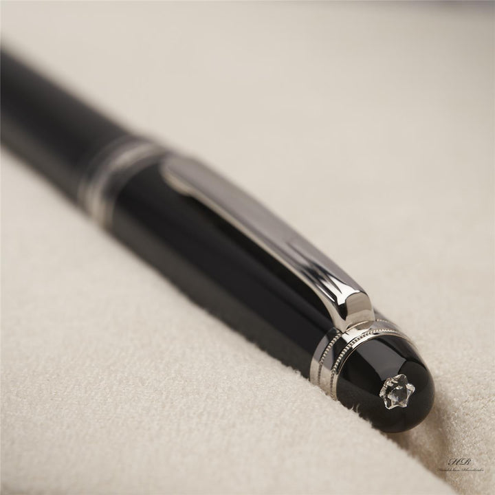 Montblanc Meisterstück Classique Diamond No 145 Platin Füllfederhalter ID 105978