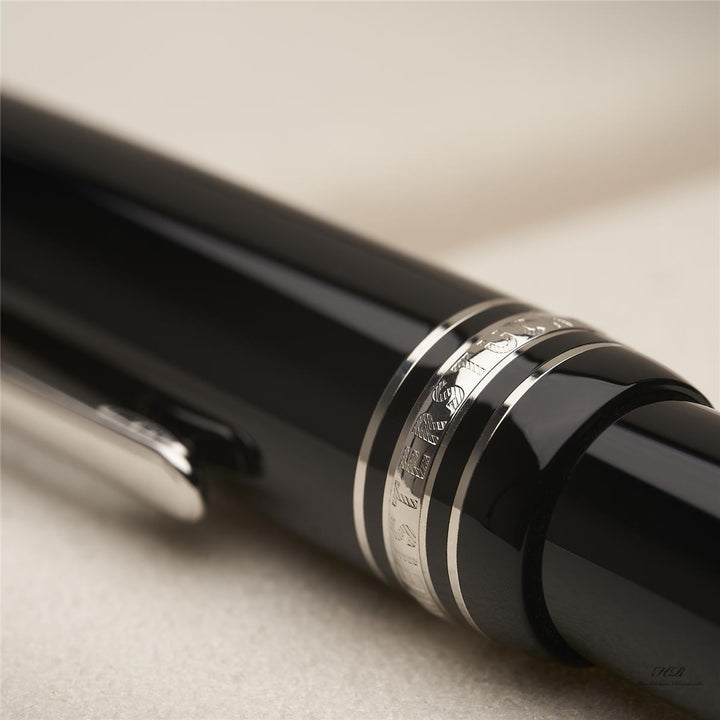 Montblanc Meisterstück Le Grand No 146 Platinum Diamond Fountain Pen ID 105974