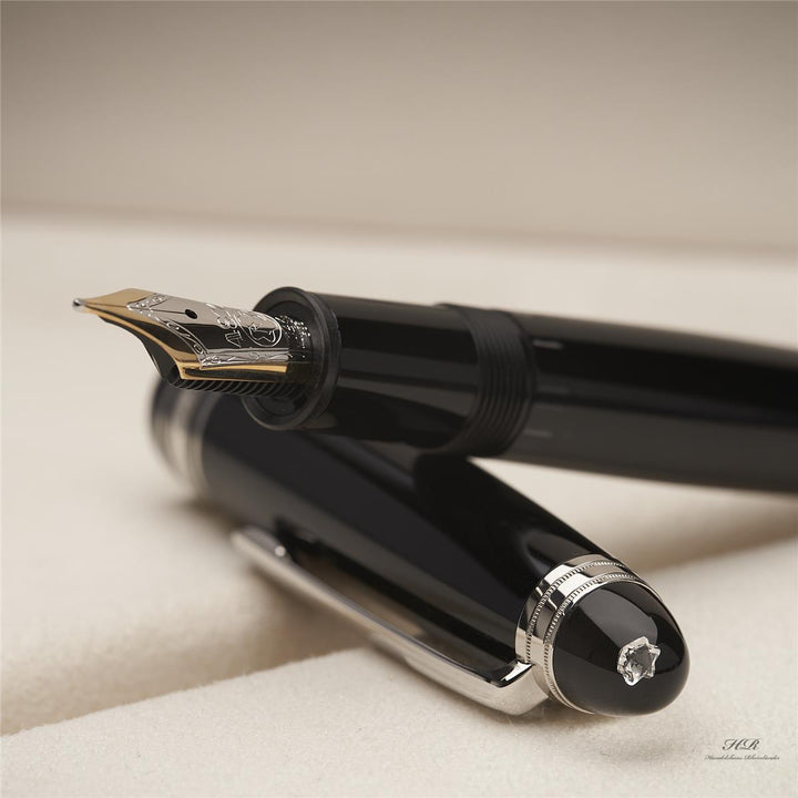 Montblanc Meisterstück Le Grand No 146 Platinum Diamond Fountain Pen ID 105974