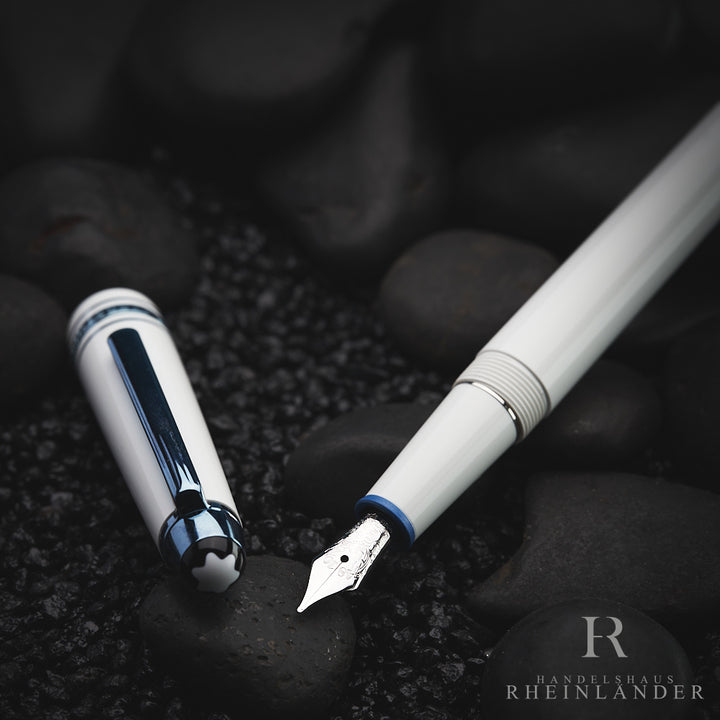Montblanc Meisterstück Glacier Classique Fountain Pen White ID 129399 OVP