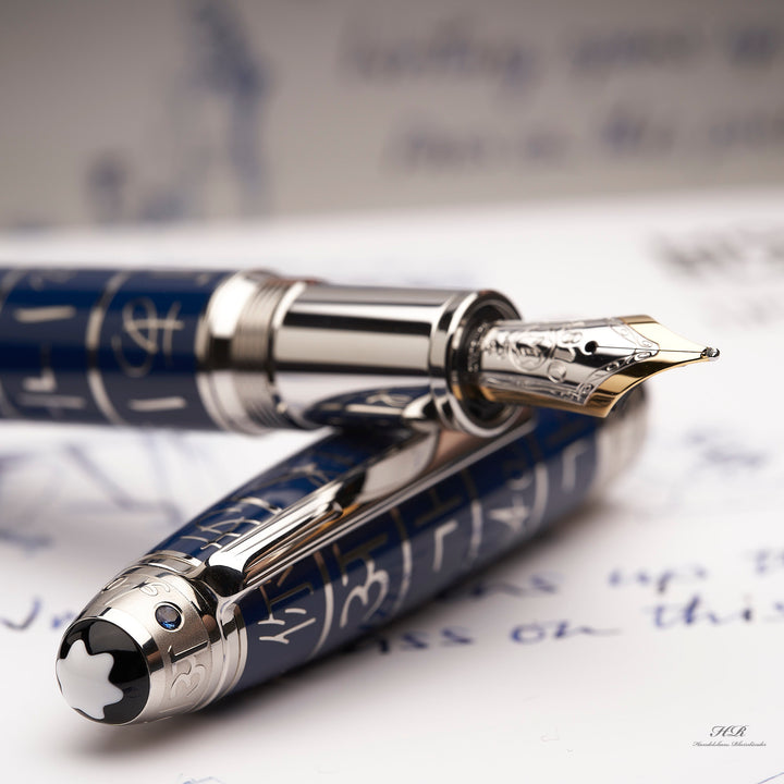 Montblanc Meisterstück UNICEF 2017 Solitaire Le Grand fountain pen ID 116083 with original packaging