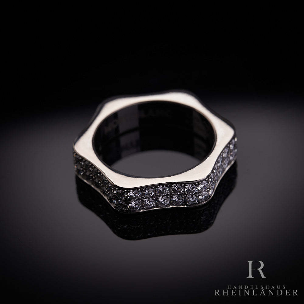 Montblanc Jewellery 4810 Star Collection 5mm 54 Ring Weißgold Diamant ID 104032