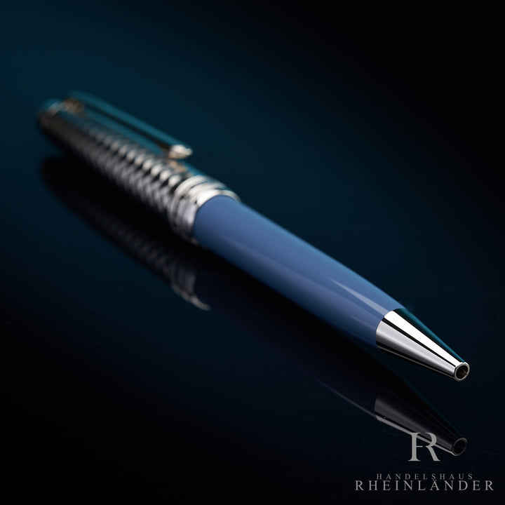 Montblanc Meisterstück Solitaire Doué Glacier Ballpoint Pen Blue ID 129405 OVP