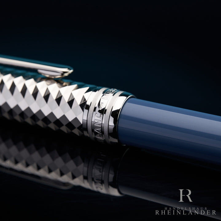 Montblanc Meisterstück Solitaire Doué Glacier Ballpoint Pen Blue ID 129405 OVP