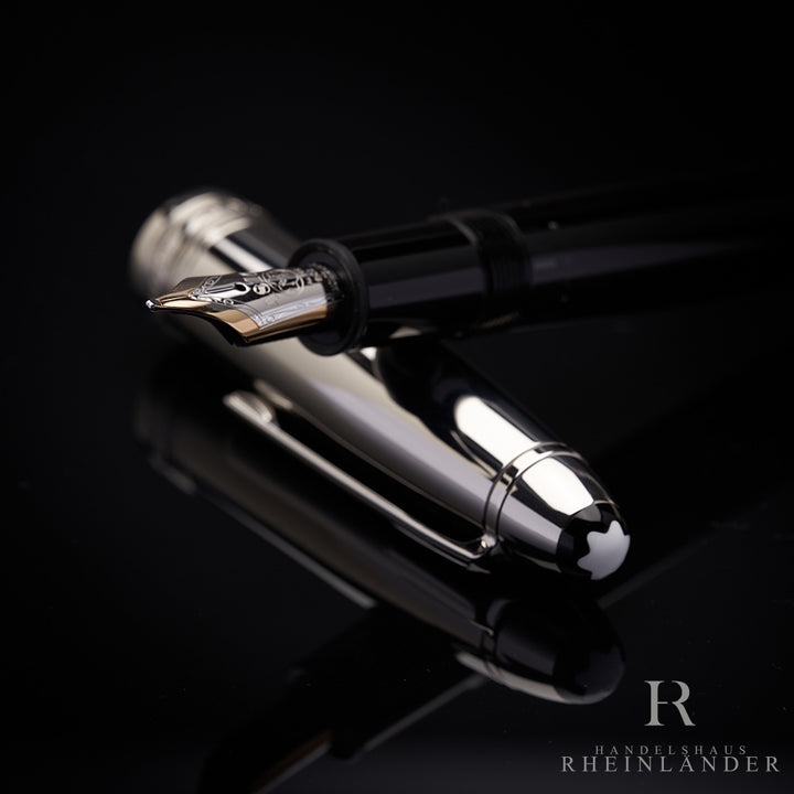 Montblanc Solitaire Stainless Steel Doué Le Grand fountain pen ID 03997 orig