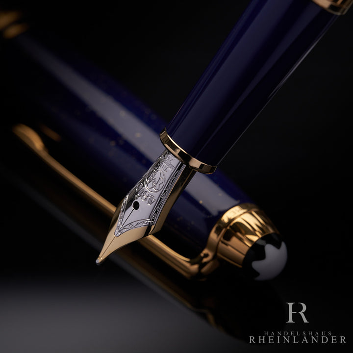 Montblanc Solitaire Ramses Lapis Lazuli Gold Classique fountain pen ID 20144