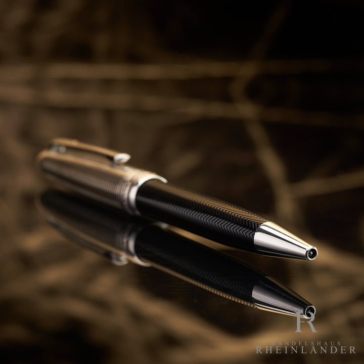 Montblanc Solitaire 925 silver Doué Barley Classique ballpoint pen ID 105223