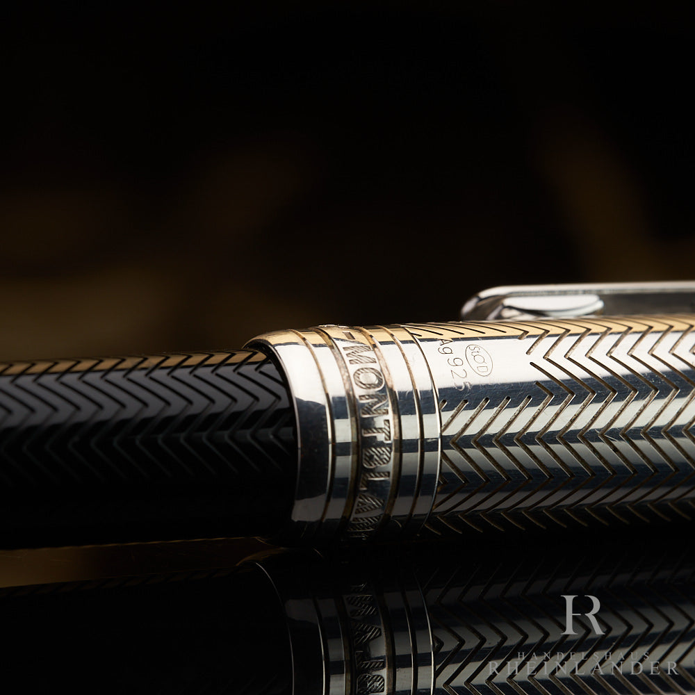 Montblanc Solitaire 925 silver Doué Barley Classique ballpoint pen ID 105223