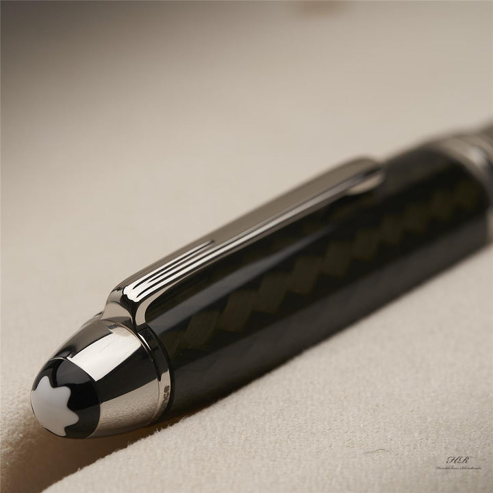 Montblanc Solitaire Carbon Steel Le Grand No 146 Fountain Pen ID 5819 with OVP