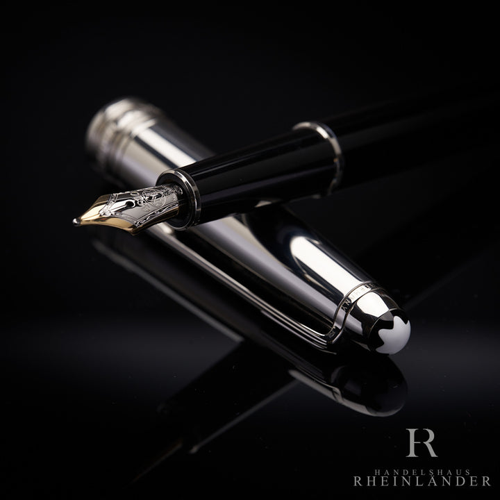 Montblanc Solitaire Stainless Steel Doué Classique fountain pen ID 05013 orig