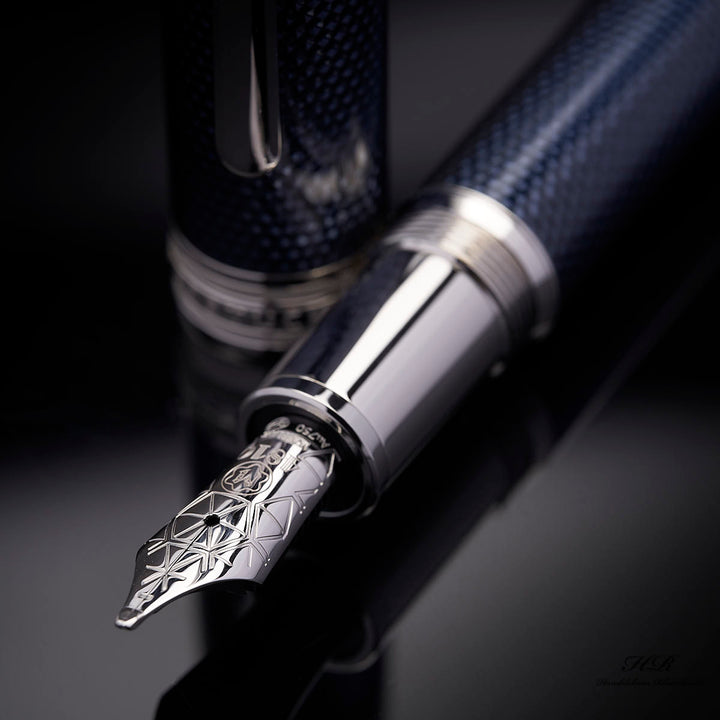 Montblanc Blue Hour Solitaire Le Grand fountain pen ID 132096-112889