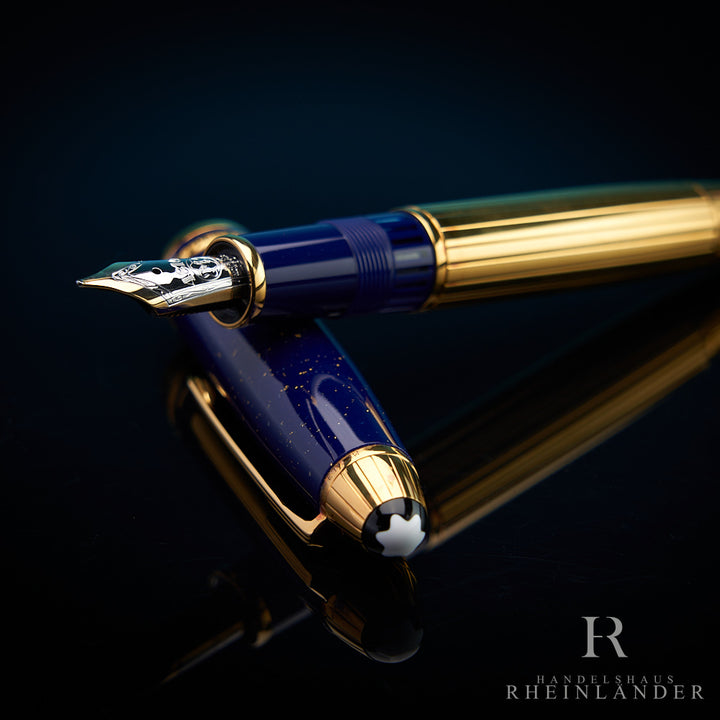 Montblanc Solitaire Ramses II Lapis Lazuli Le Grand fountain pen ID 20146 orig