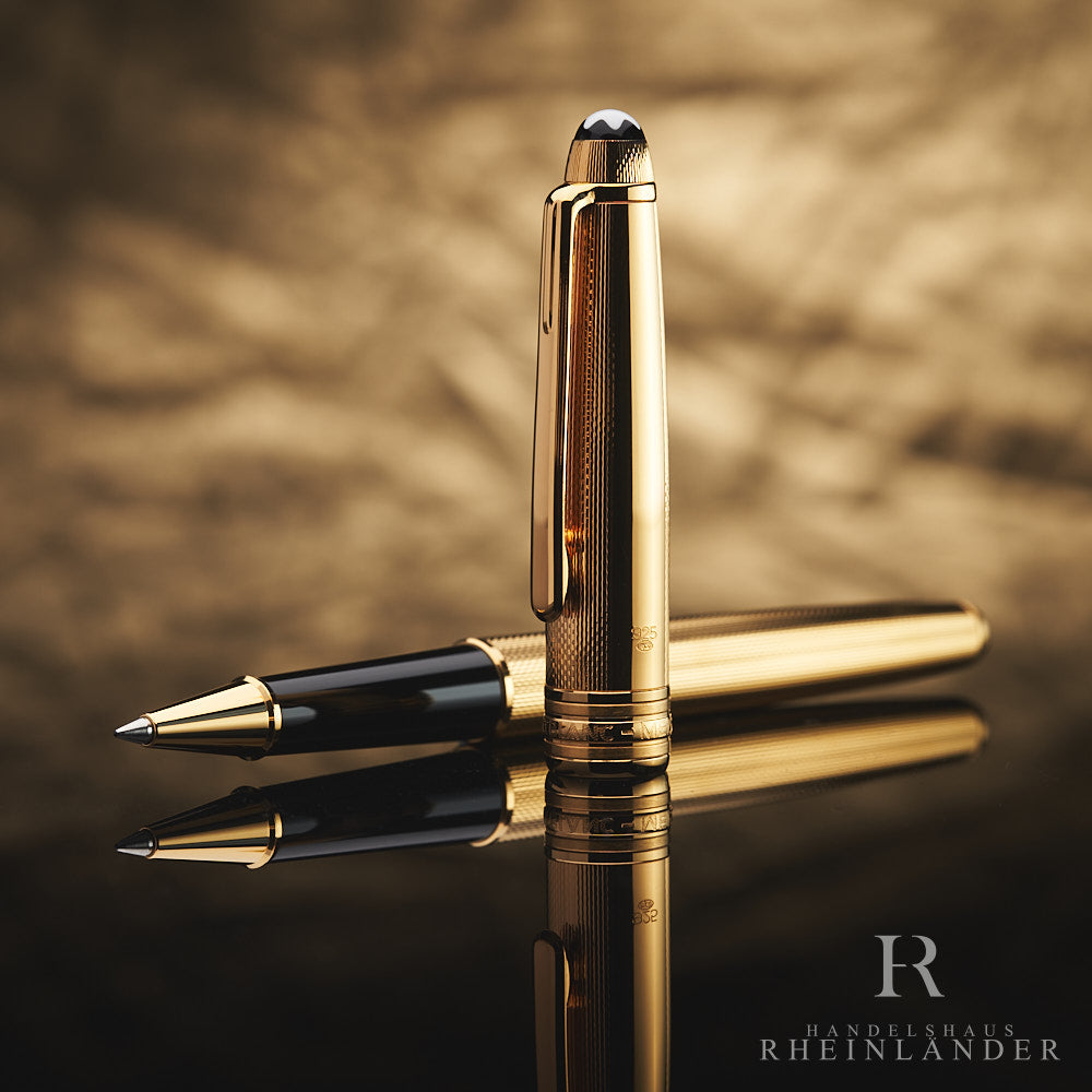 Montblanc Solitaire Classique Vermeil Vermeil Sterling Silver Rollerball No 163