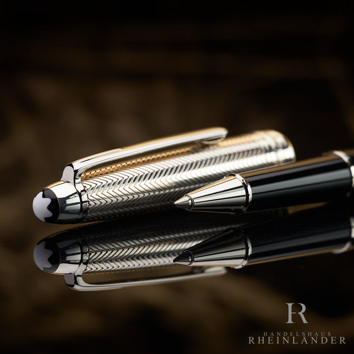 Montblanc Solitaire 925 silver Doué Barley Classique Rollerball ID 105222 orig
