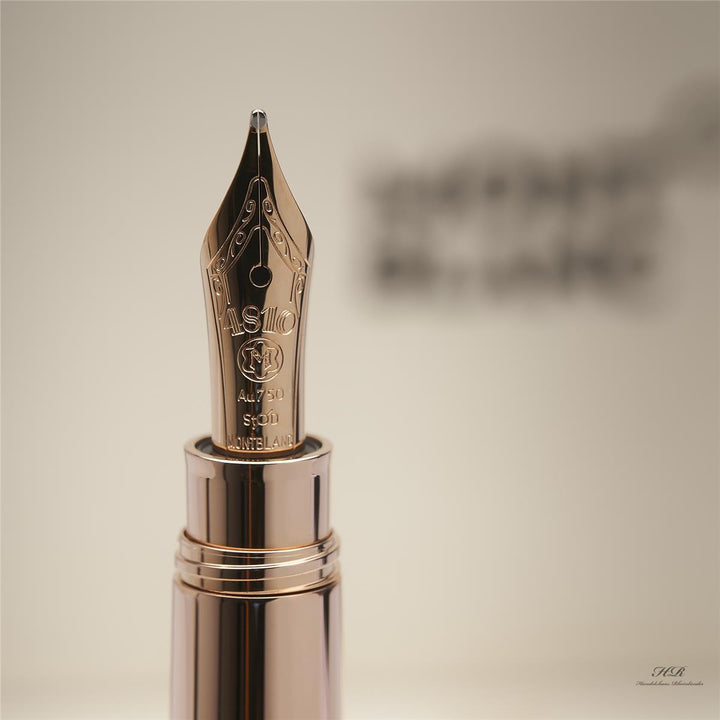 Montblanc Meisterstück White Solitaire Mozart Fountain Pen Rotgold ID 111941 OVP