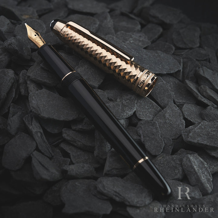 Montblanc Solitaire Doue Geometric Dimension Classique Fountain Pen ID 105986