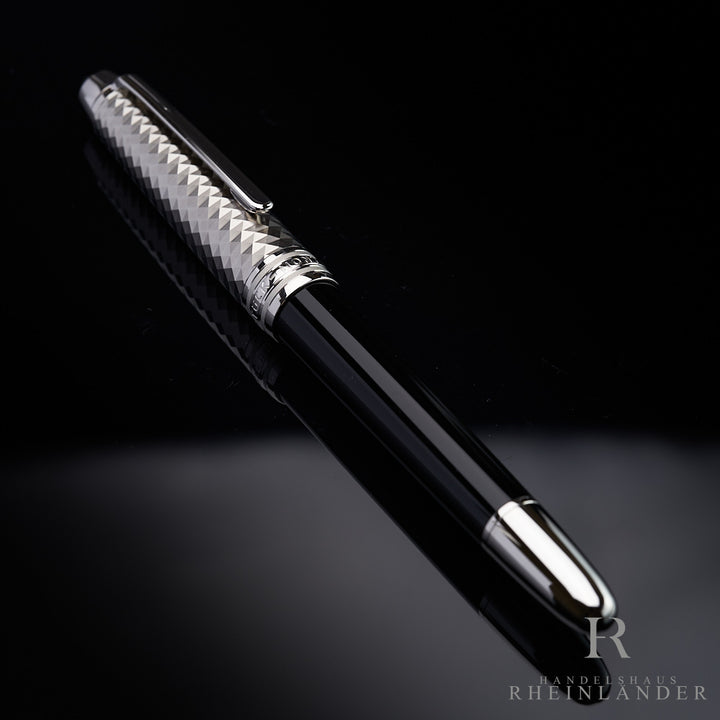 Montblanc Solitaire Doue Geometric Dimension Platinum Classique fountain pen ID 113334
