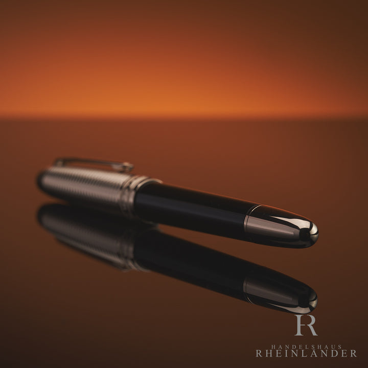 Montblanc Solitaire Doue Geometry Classique Champagne Fountain Pen ID 118092 OVP