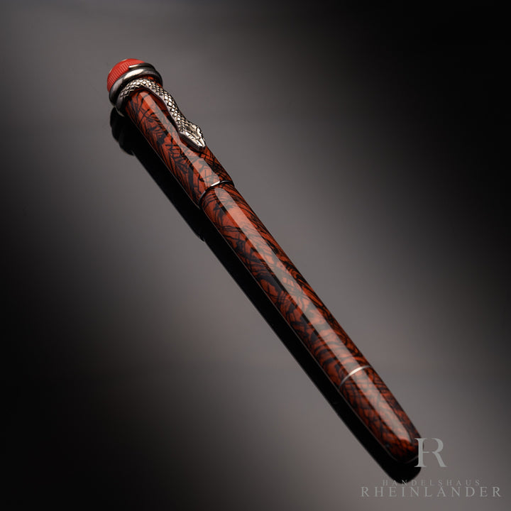 Montblanc Rouge et Noir Serpent Marble Rollerball in Originalverpackung