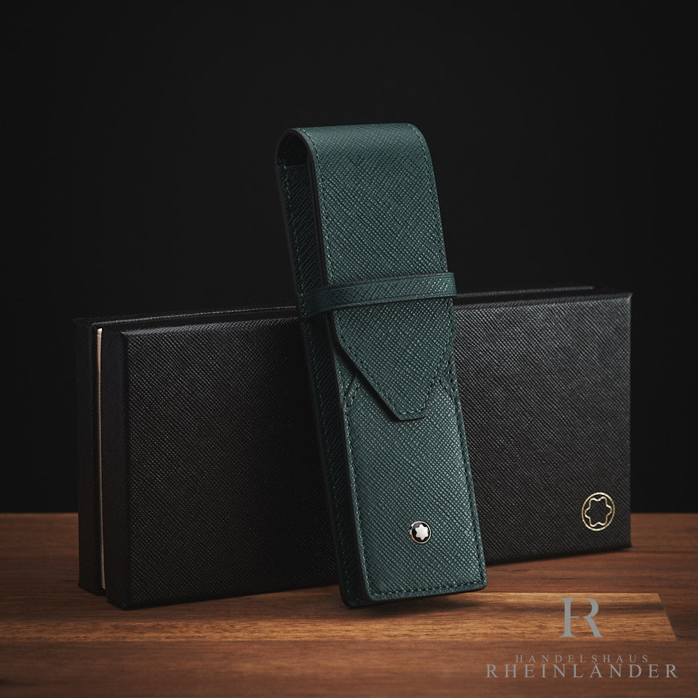 Montblanc 2 leather case British Green – Handelshaus Rheinländer