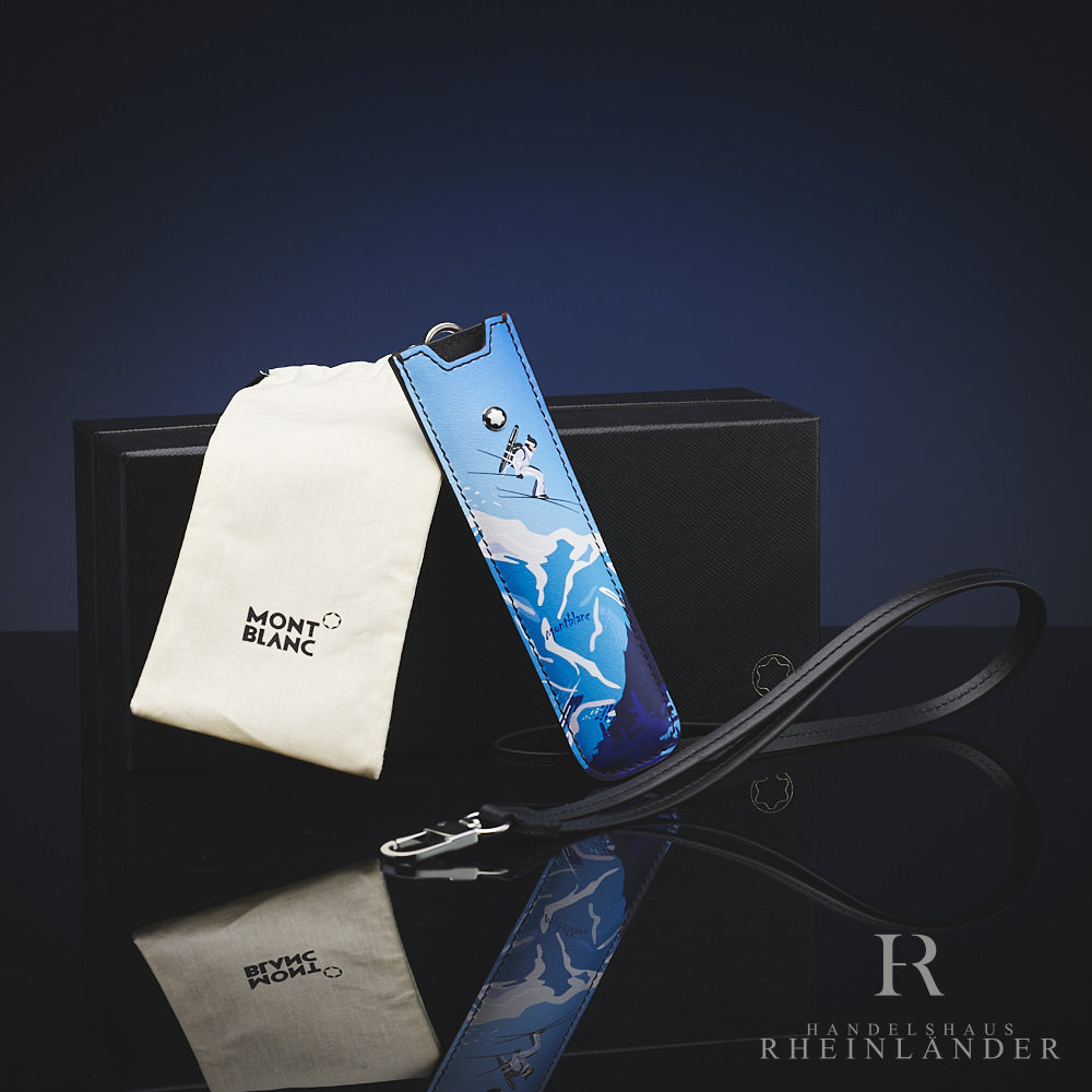 Montblanc Scenic leather case Blue – Handelshaus Rheinländer