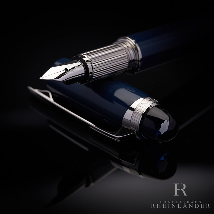 Montblanc Starwalker Blue Planet Precious Resin Blue Fountain Pen ID 132439-125290