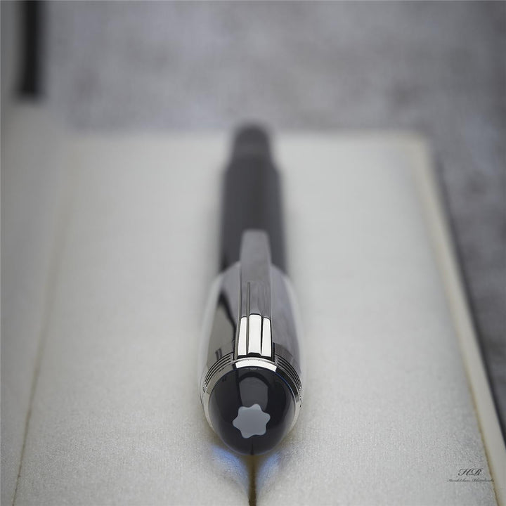 Montblanc Starwalker Doué Fountain Pen Black Platinum-Plated ID 132535-118871