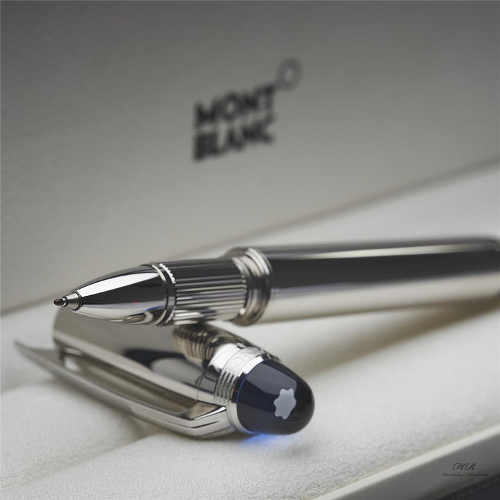 Montblanc Starwalker Metal Line blue cap fineliner rollerball ID 132512-118876