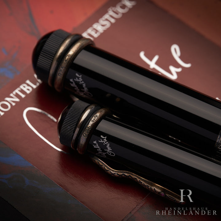Montblanc Writers Edition Agatha Christie set of 2 fountain pens and mechanical pencils