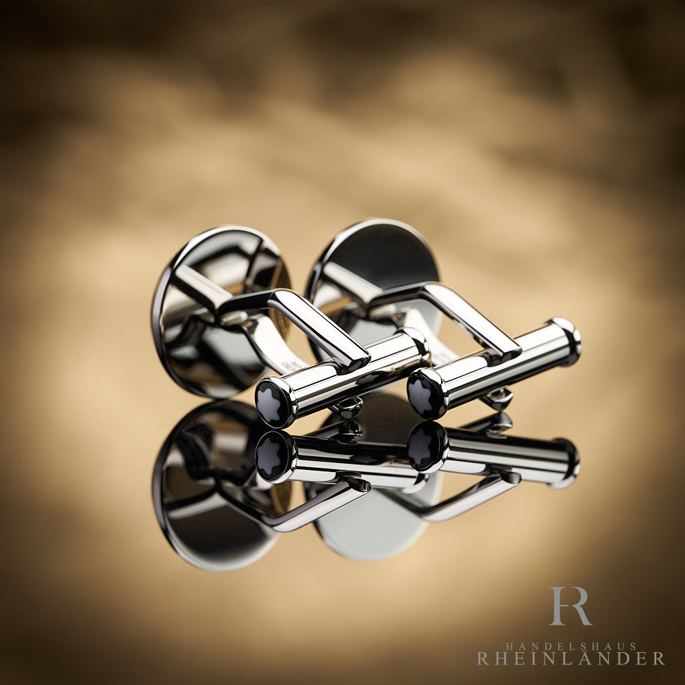Montblanc Mens Accessories Sartorial Cufflinks Fingerprint Steel 123800
