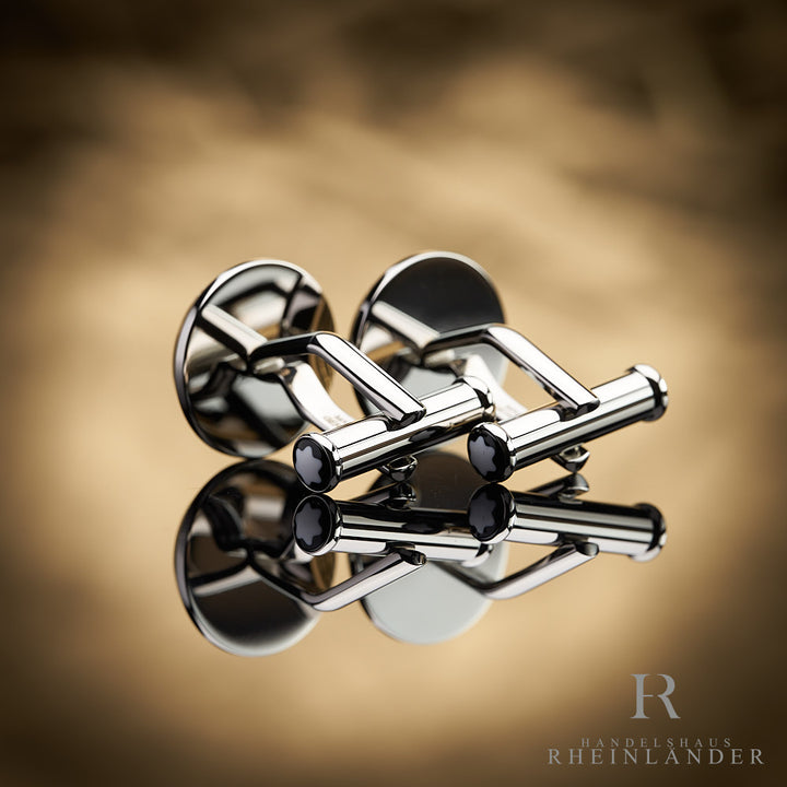 Montblanc Mens Accessories Sartorial Cufflinks Fingerprint Steel 123800