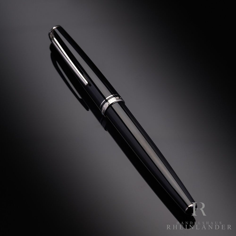Montblanc Generation Line Edelharz Schwarz Füllfederhalter Beschläge Platiniert