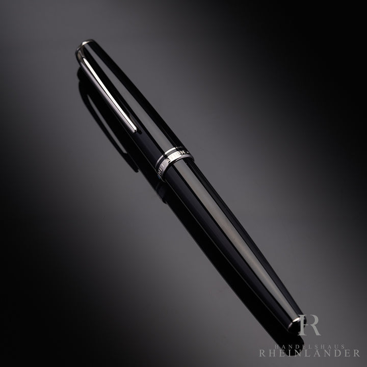 Montblanc Generation Line Precious Resin Black Fountain Pen Platinum-Plated Trim