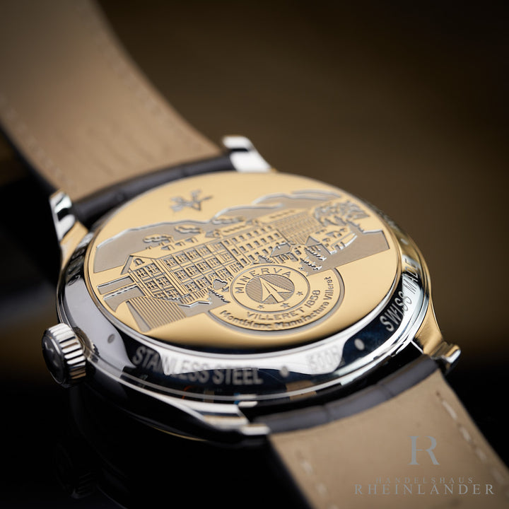 Montblanc Heritage Steel 39mm Automatic Day Date Dornschließe Armbanduhr 119947