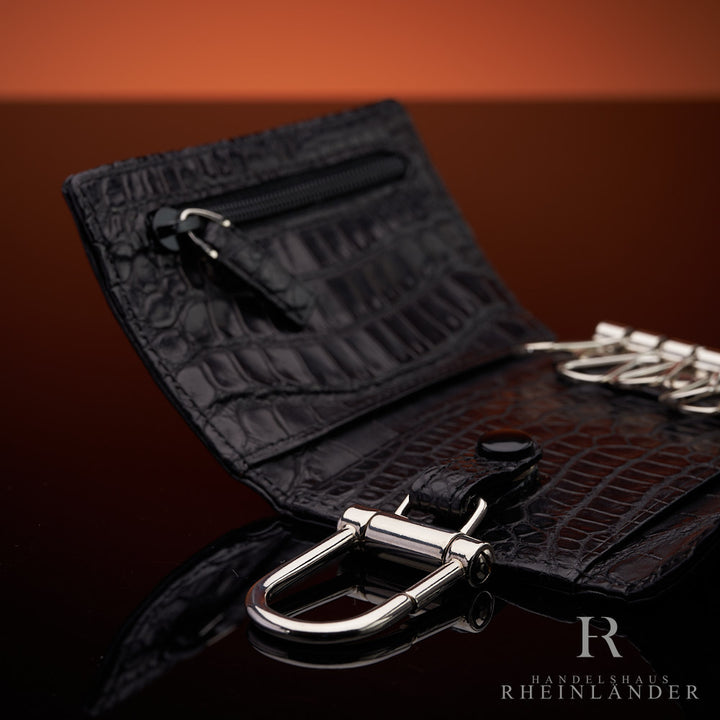 Montblanc Cashmere in Leather Key Case Valet Ring Alligator Key Case 36458