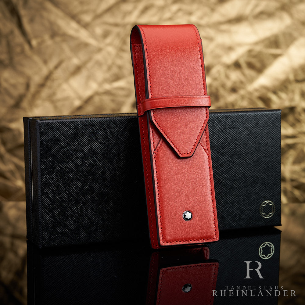 Montblanc 2-piece leather case Coral – Handelshaus Rheinländer