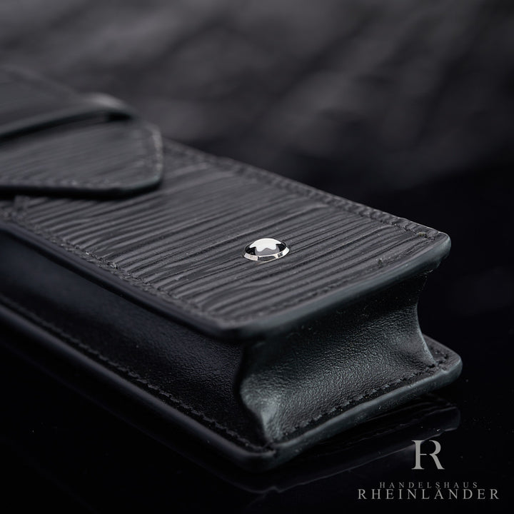 Montblanc Leather Goods Meisterstück 4810 Double Pen Pouch Black 132707 ID