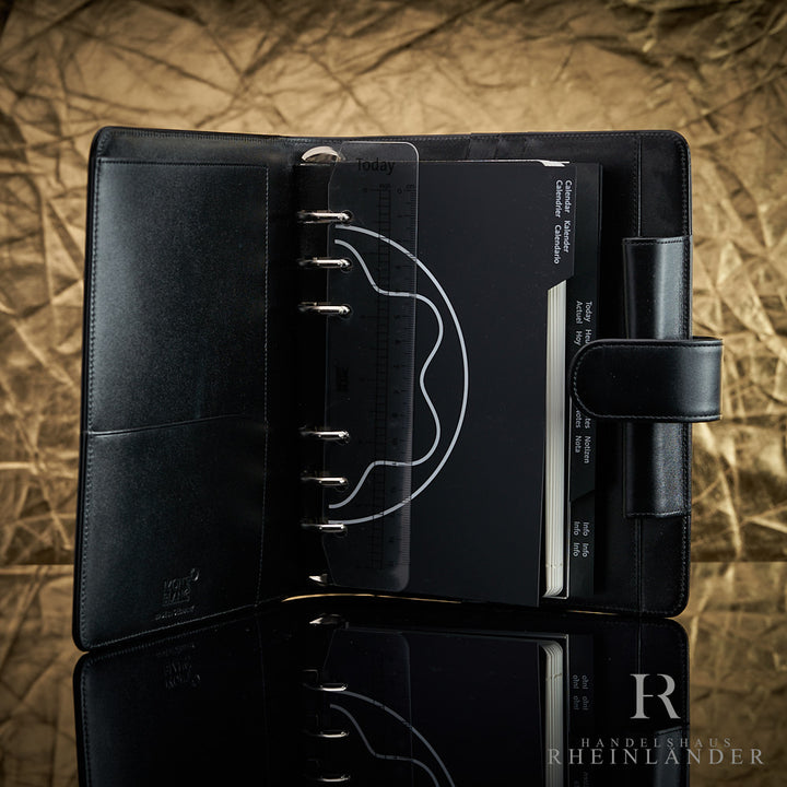 Montblanc Meisterstück Leather Goods A6 Organizer Medium Black Calender ID 14257