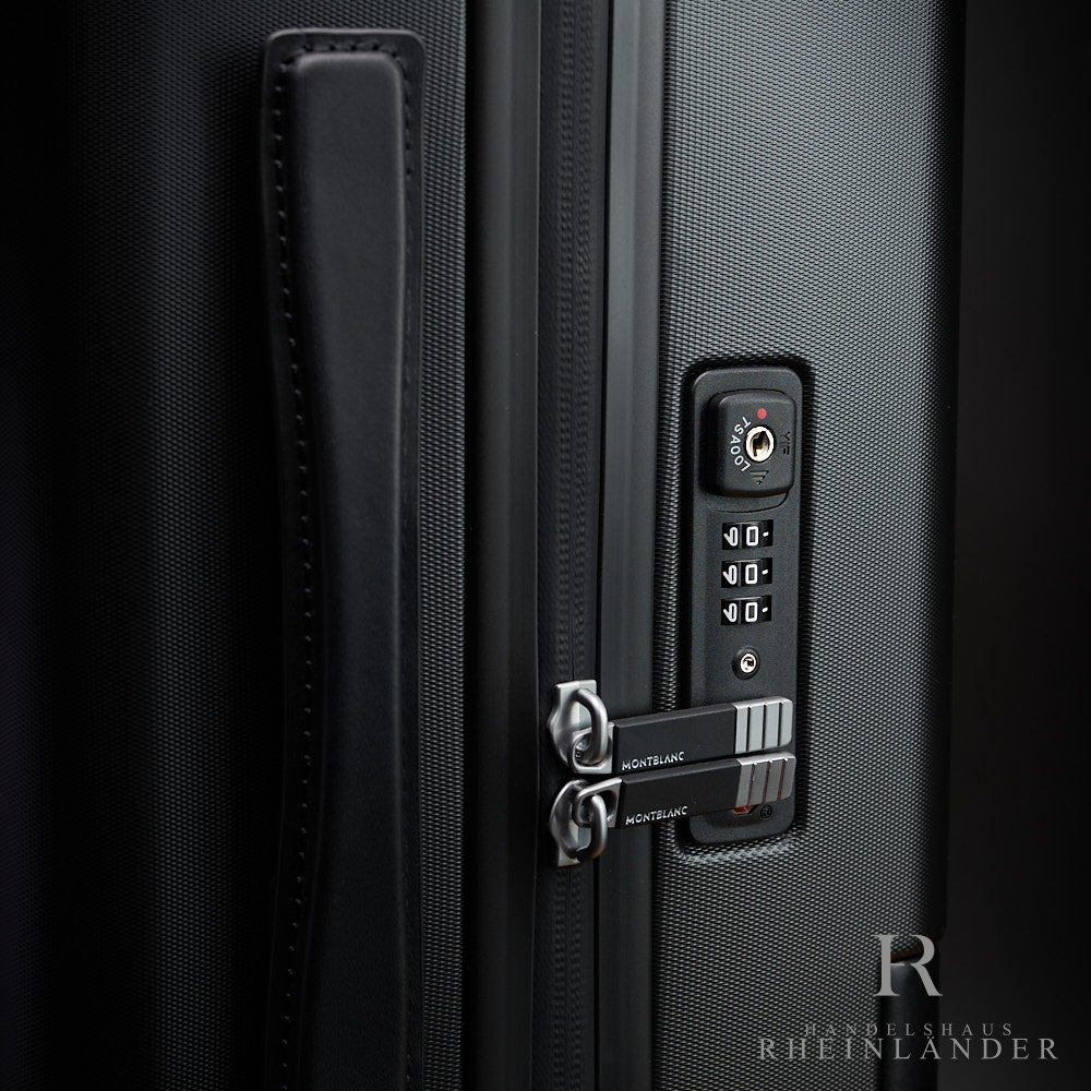 Montblanc MY4810 Cabin Trolley Compact Black Hand Luggage Suitcase ID 131955