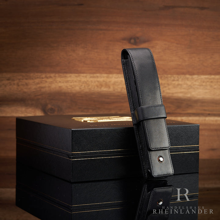 Montblanc 75 Year Anniversary Siena 1er Leather Case Pen Pouch Black ID 75280