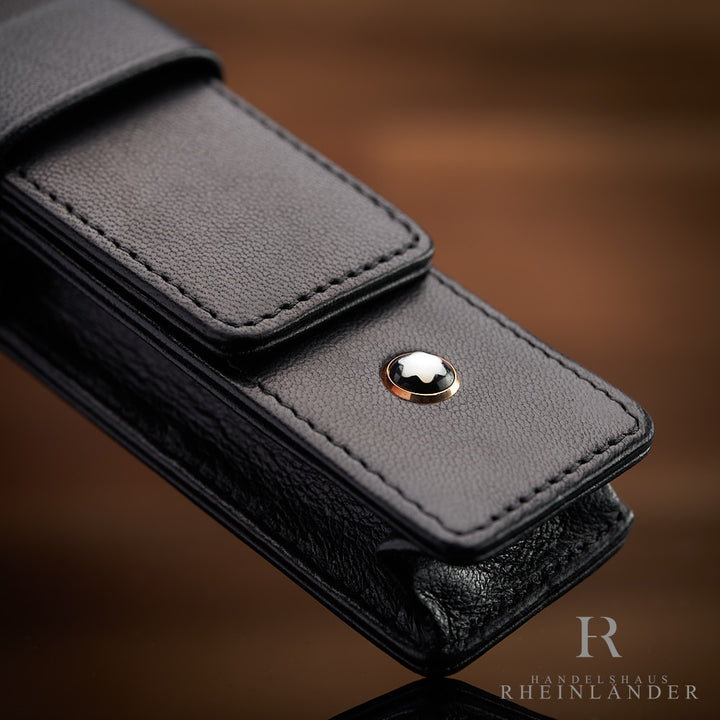 Montblanc 75 Year Anniversary Siena 1er Leather Case Pen Pouch Black ID 75280