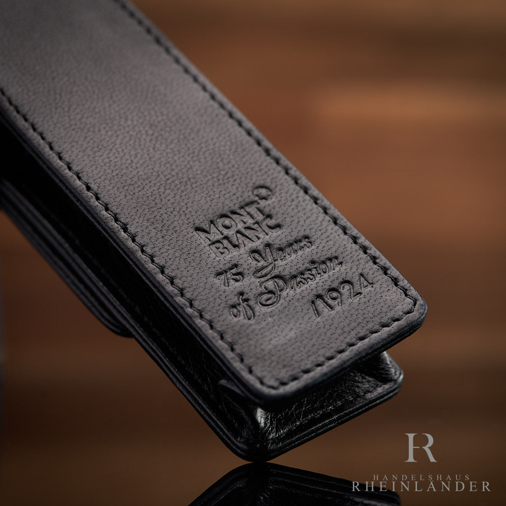 Montblanc 75 Year Anniversary Siena 1er Leather Case Pen Pouch Black ID 75280