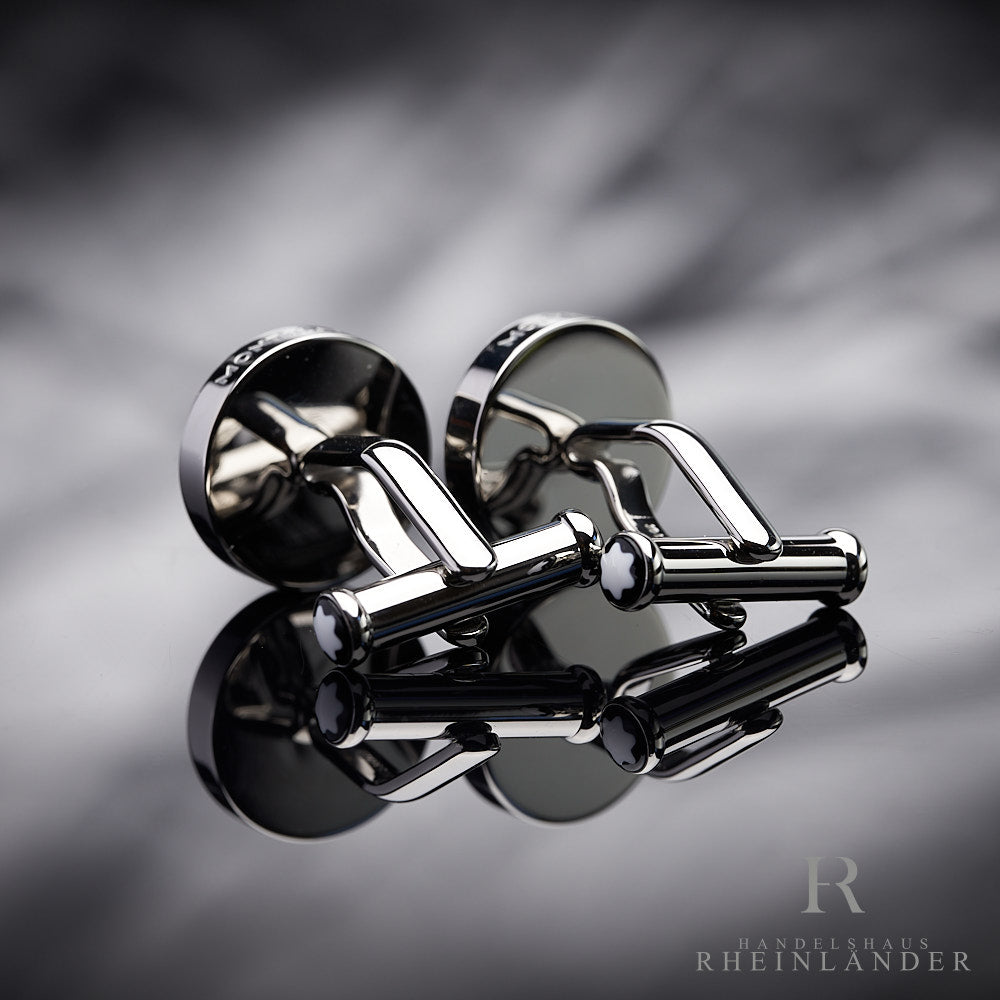 Montblanc Mens Accessories Stainless Steel Alligator Leather Cufflinks 116645