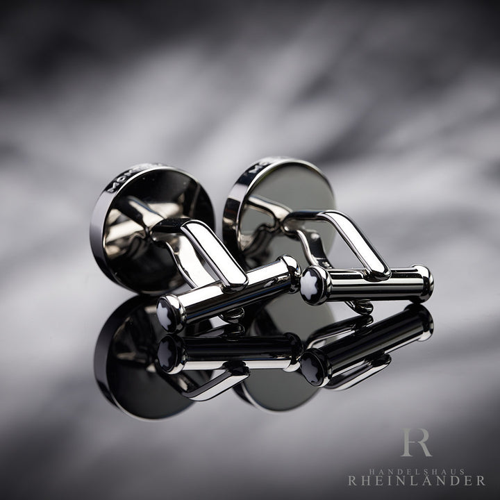 Montblanc Mens Accessories Stainless Steel Alligator Leather Cufflinks 116645