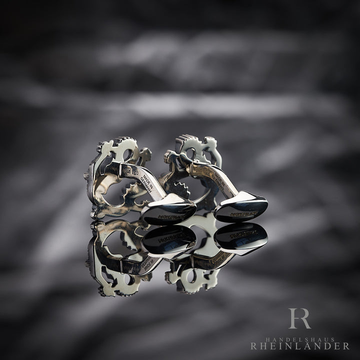 Montblanc Mens Accessories Cufflinks Zodiac The Dragon 925 Silver 128338