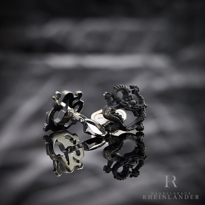 Montblanc Mens Accessories Cufflinks Zodiac The Dragon 925 Silver 128338