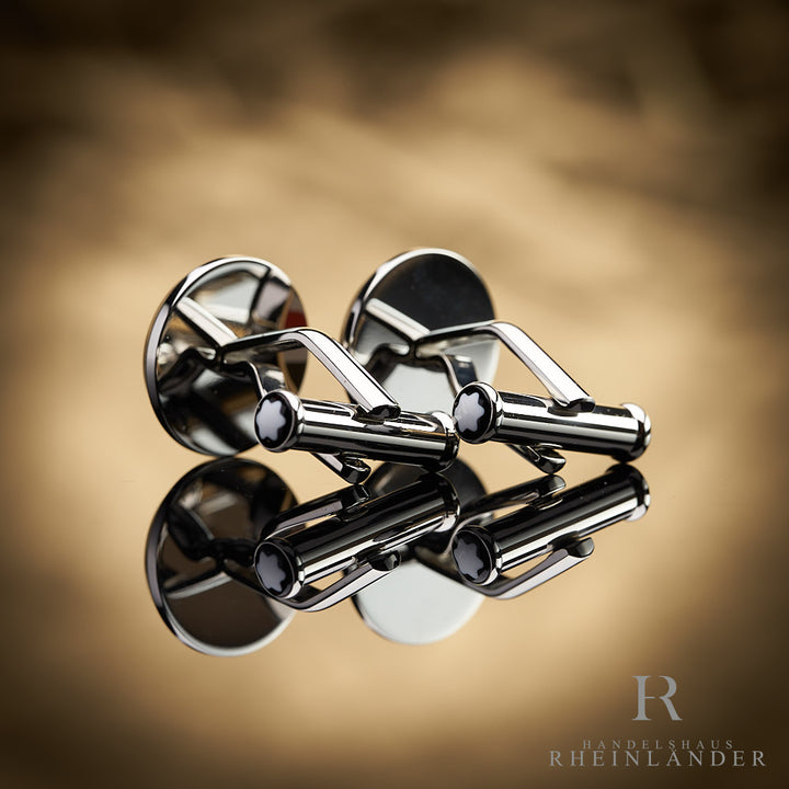 Montblanc Mens Accessories Urban Spirit Cufflinks Stainless Steel Resin 118596