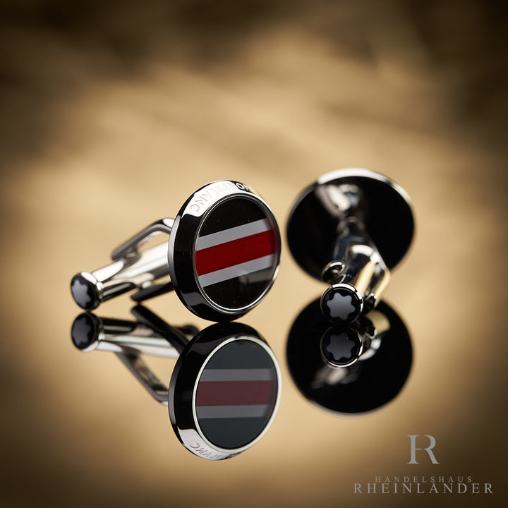 Montblanc Mens Accessories Urban Spirit Cufflinks Stainless Steel Resin 118596