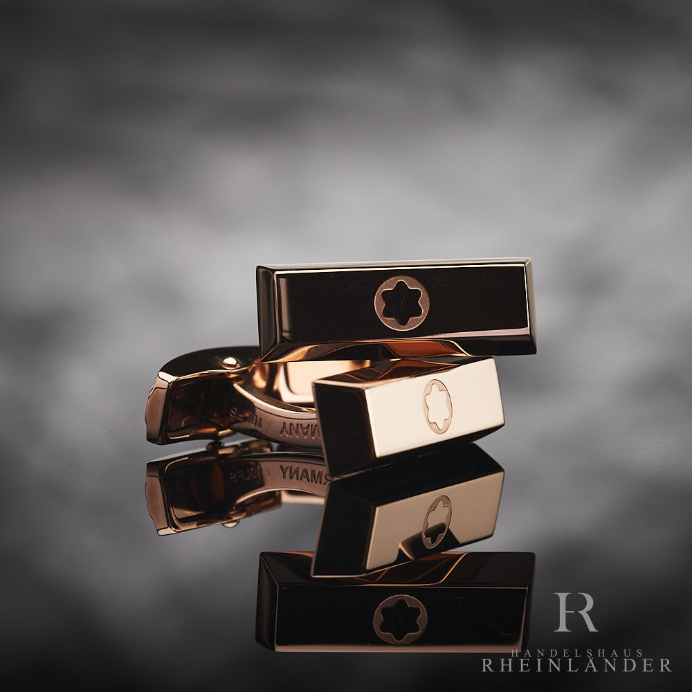 Montblanc Mens Jewellery Cufflinks Heritage Bar Stainless Steel Color PVD 109776