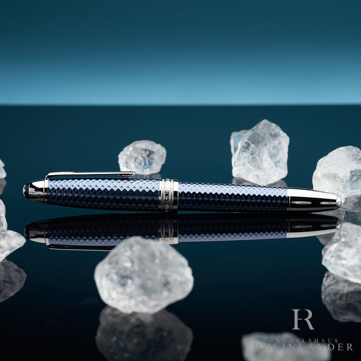 Montblanc Meisterstück Solitaire Glacier 162 Rollerball Fineliner ID 129408